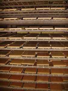 carreaux sur une étagre