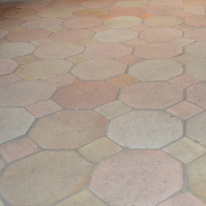 Carreau de Terre Cuite Patrimoine Octogones de 19