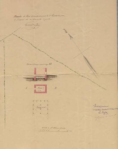 Plan de la construction pour le permis de construire