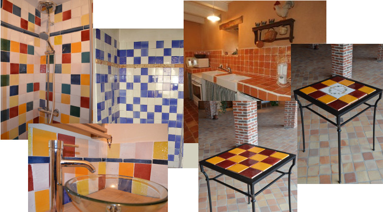 Carreaux maills, couleurs diverses