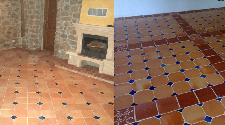 Carreaux Tradition 20x20 pan coup et cabochons